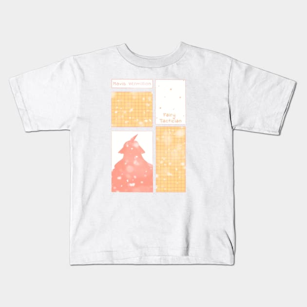 Mavis Vermillion Kids T-Shirt by WandaKat